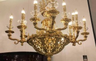 Đèn chùm đồng nến 1275GHOBU